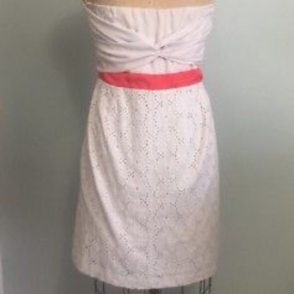 Greylin  White Twist Bodice Eyelet La